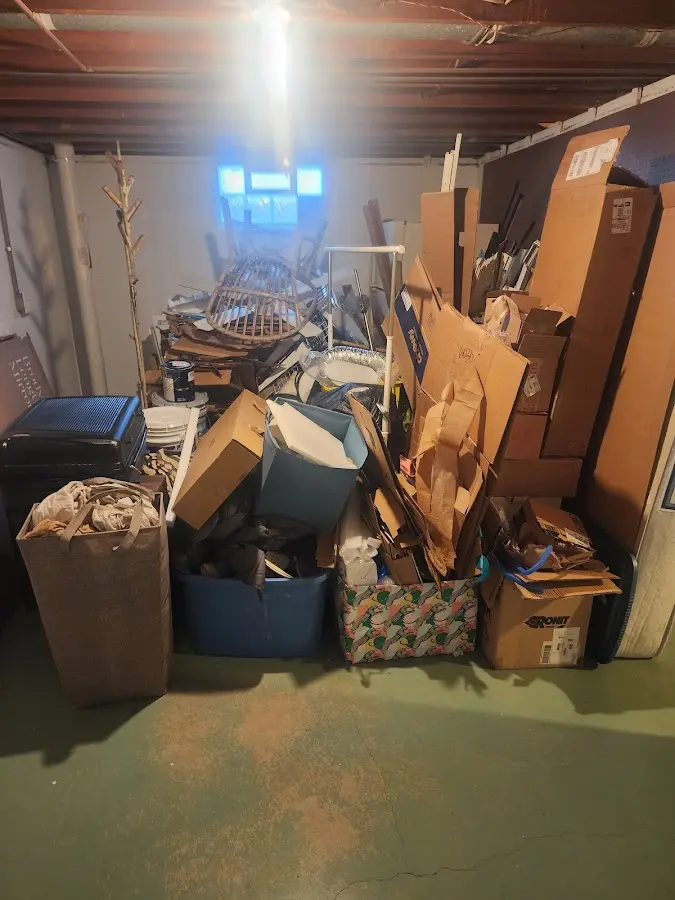 Roll-off dumpster container at job site for Concrete Dumpster Rental in Bellingham